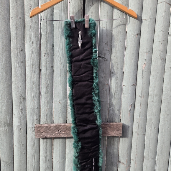 Adrienne Landau Emerald Green Real Rabbit Fur Scarf – NWT - Picture 3 of 7